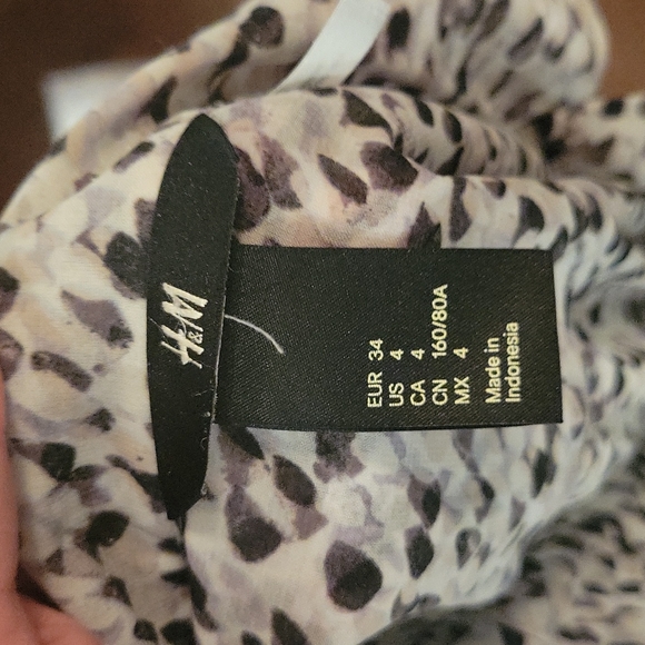 H&M sleeveless collar sheer shirt - Picture 3 of 3